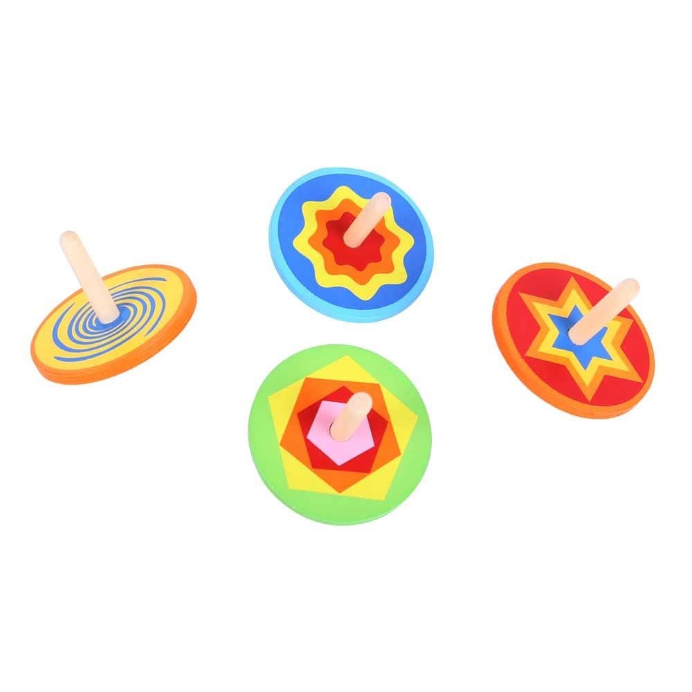 Snazzy Spinning Tops (Pack Of 4)