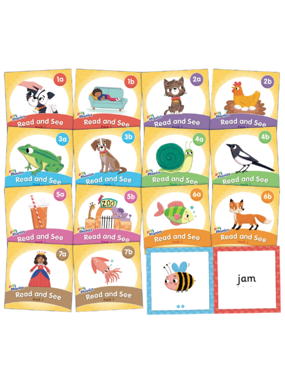 Jolly Phonics Decodable Readers - Read and See, Pack 1 (New Edition) (Level 0)