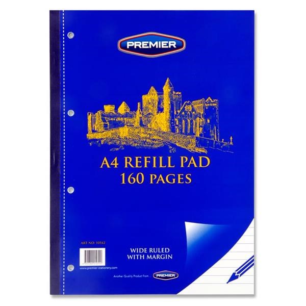 Premier A4 160Pg Refill Pad - Side