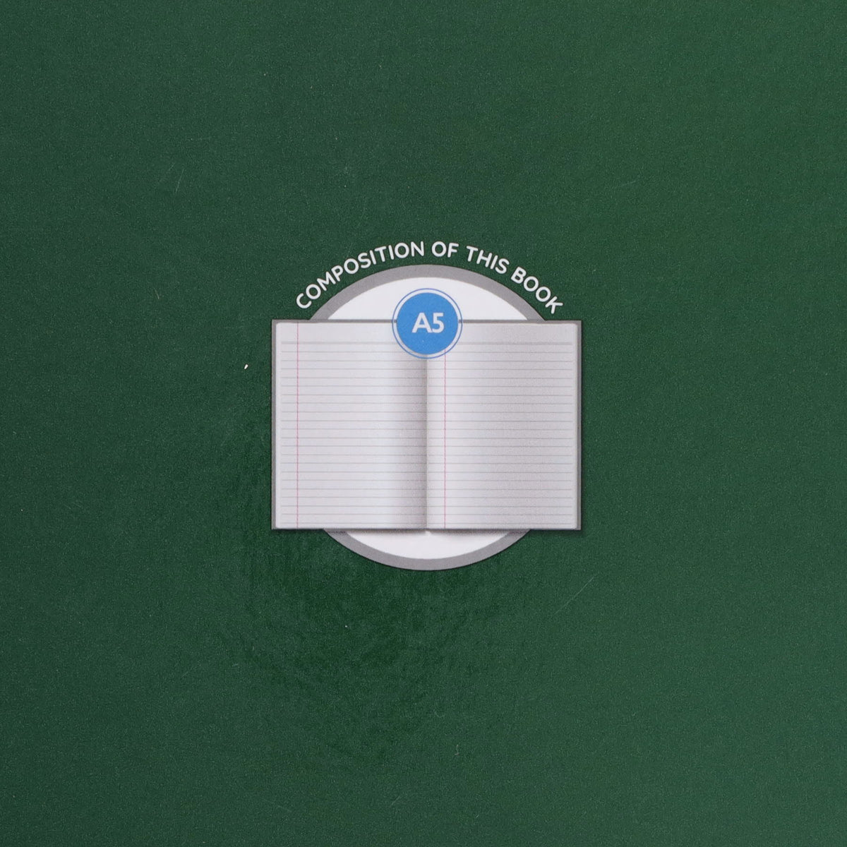 A5 160pg Hardback Notebook - Green