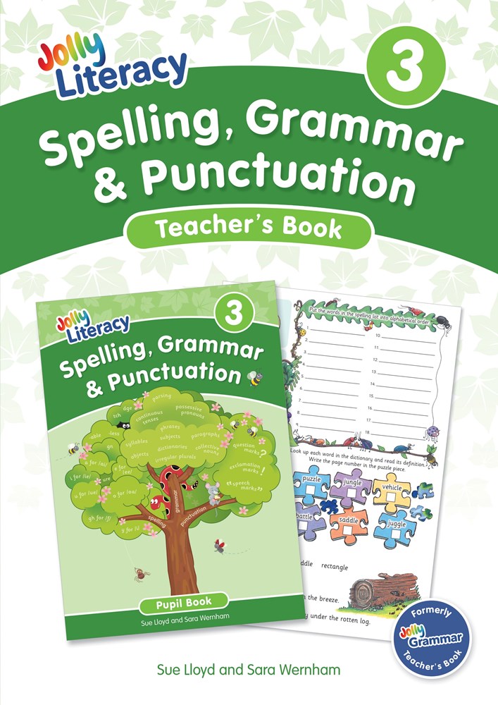 Jolly Literacy: Spelling, Grammar and Punctuation, Teacher's Book 3 (Precursive letters)