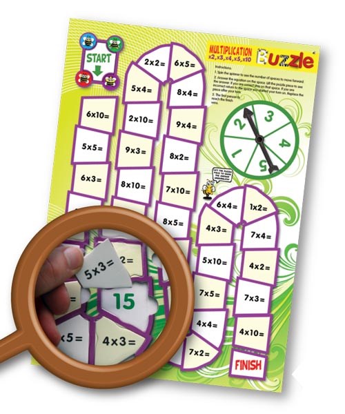 **Multiplication 2-10 Buzzle