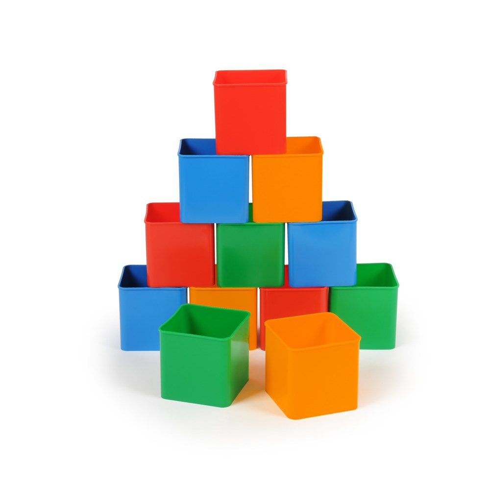 Square Storage Desk Pots Set of 12