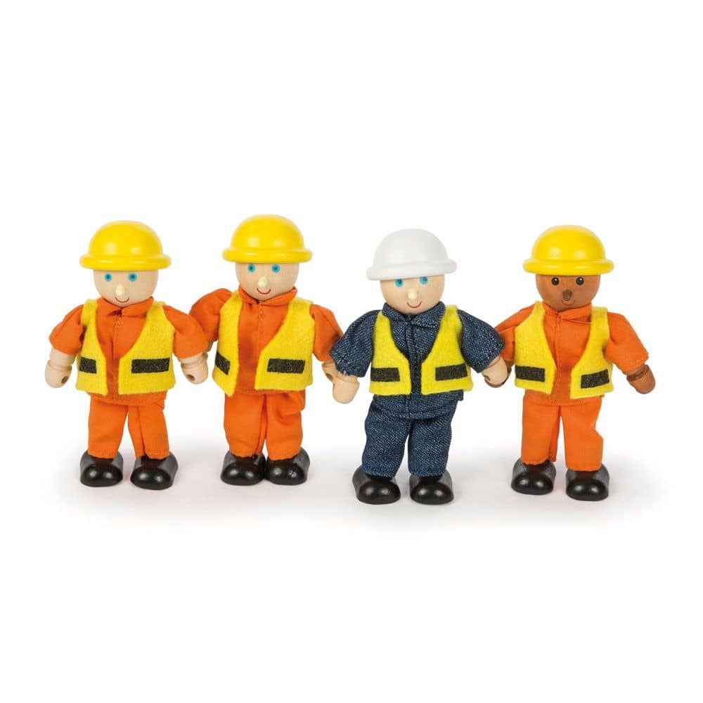 Builders Play Figures (Set of 4)