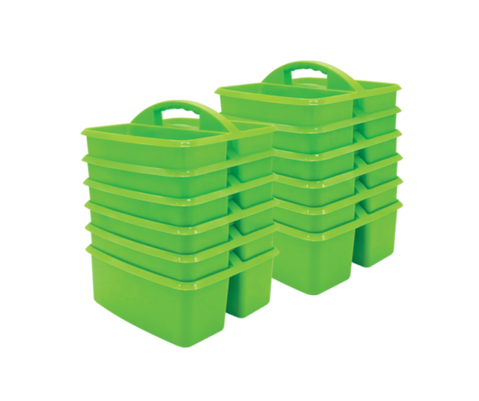 Cleverco Multifunctional Storage Caddy Bundle - Lime Green