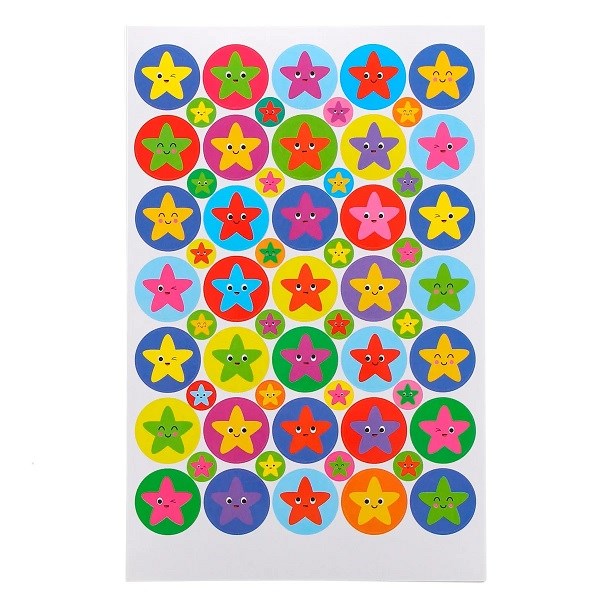 Classmates Star Stickers 24Mm And 10Mm - Pack Of 885