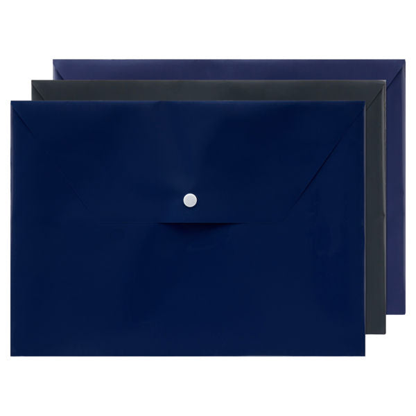 Premier Office A4 Button Wallets