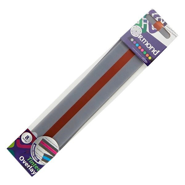 Ormond Eye Level Reading Overlays Pack Of 8 (190X32mm)