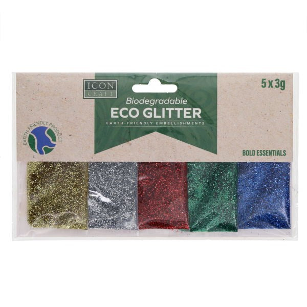 Biodegradable Glitter 3g - 5 Assorted Pack