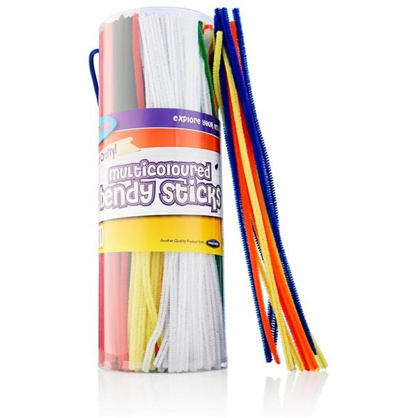 Craft Rainbow Colours Chenille Pipe Cleaners Value Tub Of 350