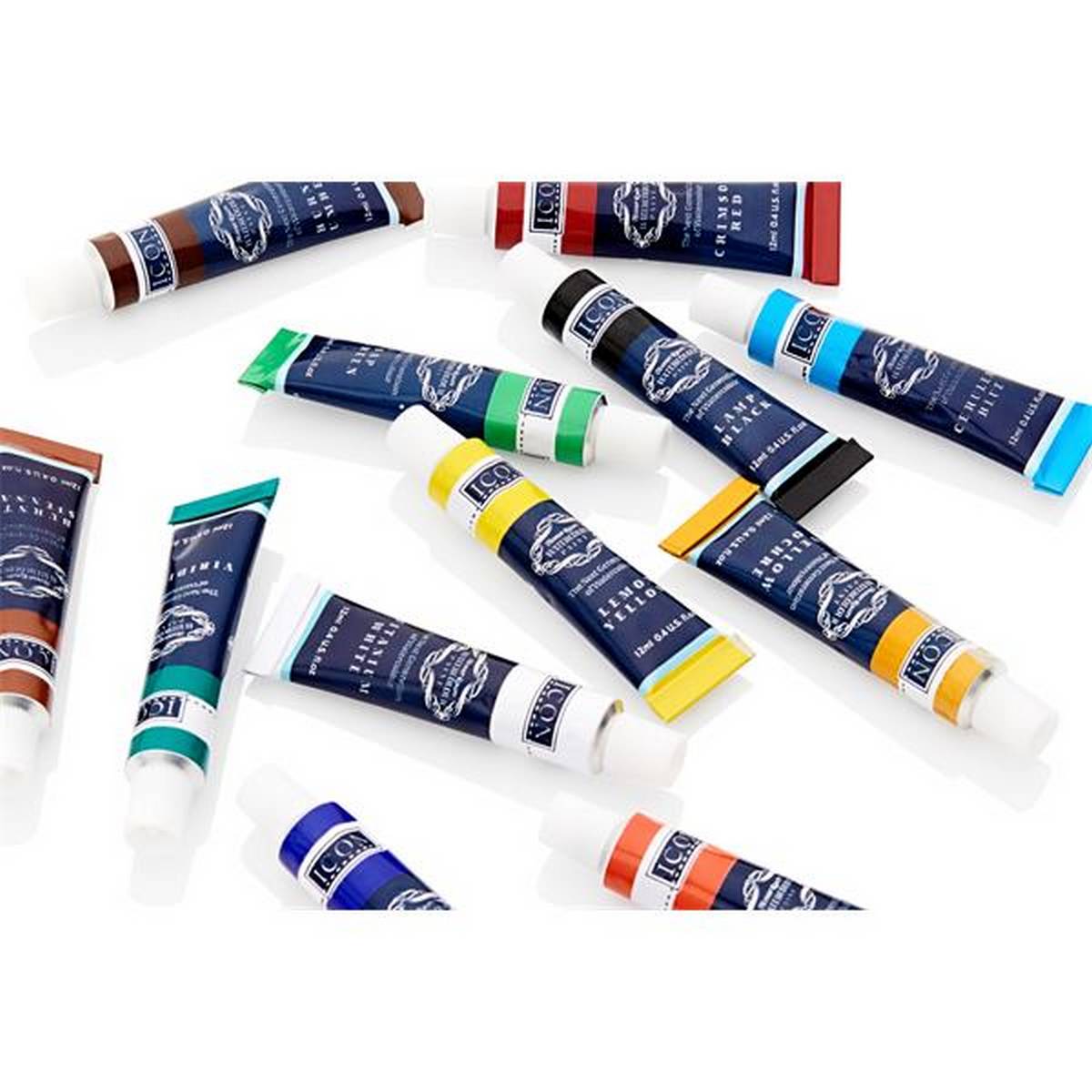 Icon Box 12X12Ml Watercolour Paints