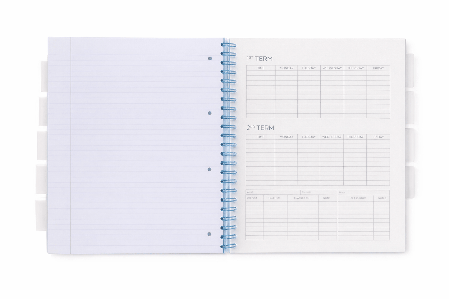 A4 250pg PP 5 Subject Project Book - Blue - ABC School Supplies