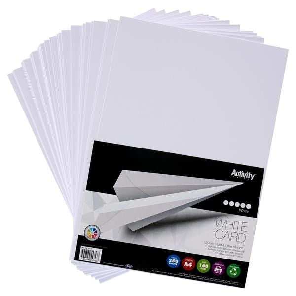 A4 White Card 160Gsm (Pack Of 1,250 Sheets) - ABC School Supplies