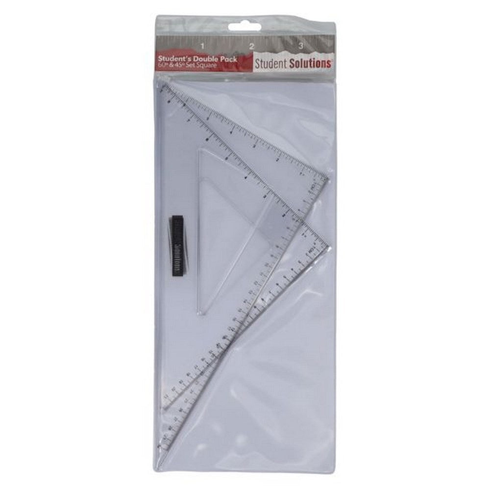 Student Solutions 2 Pack Set Squares