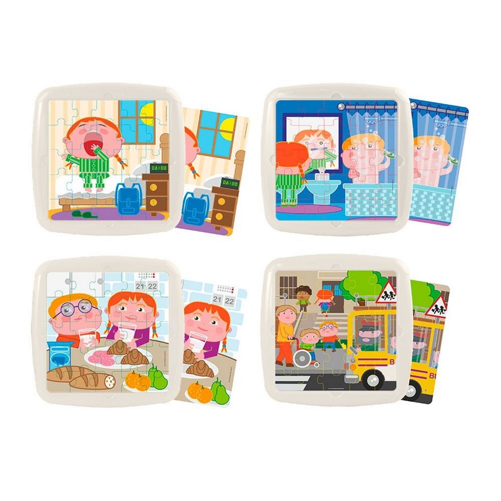 Miniland 4 Puzzles Set: Daily Habits