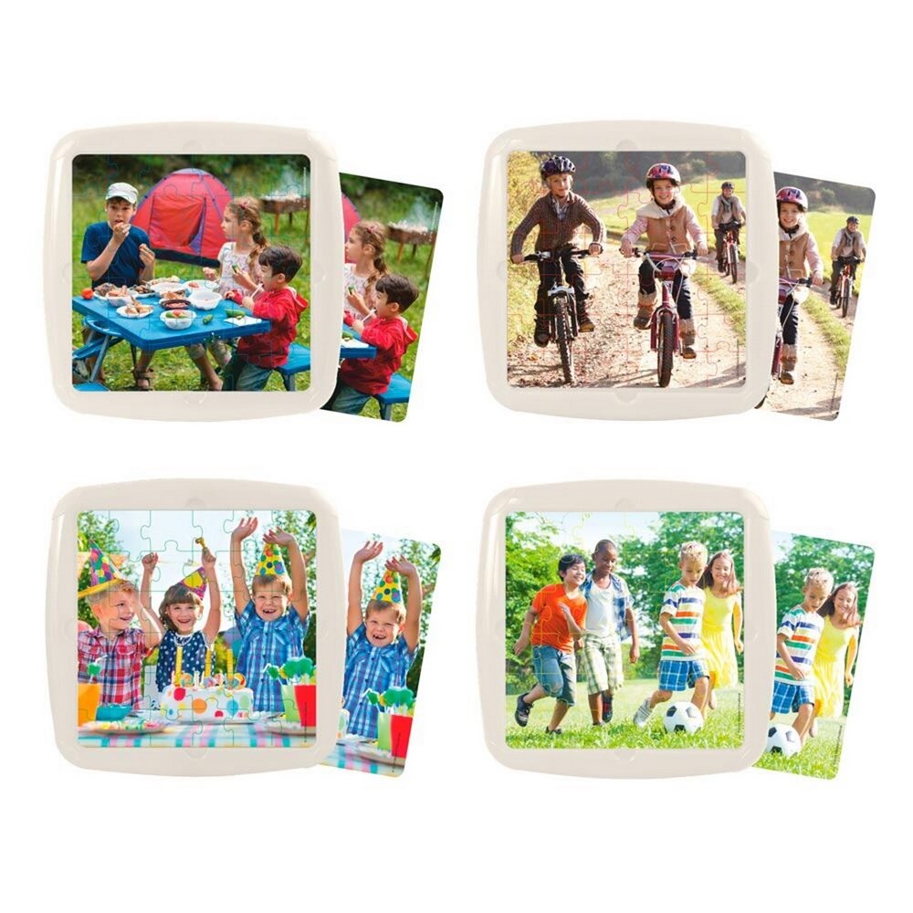 Miniland set 4 Puzzles: Fun With Friend