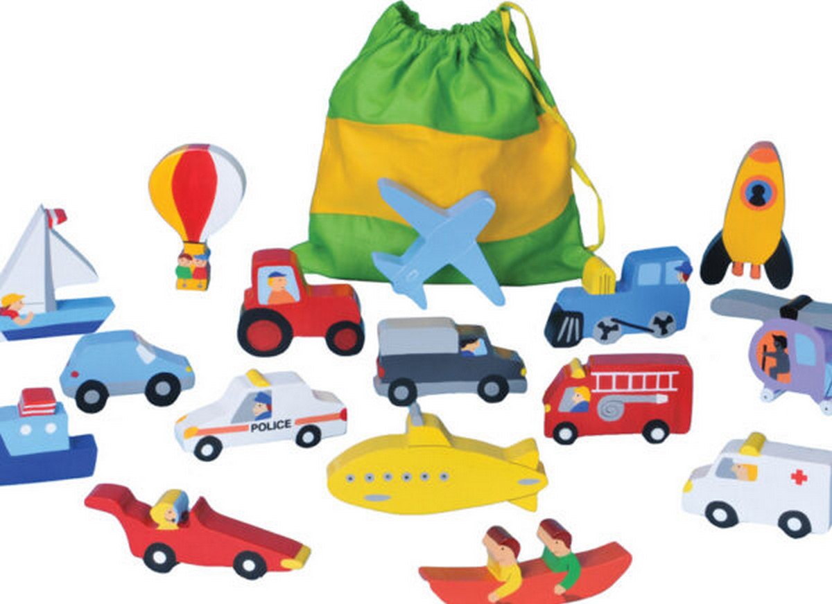 Wooden Transport Play Set