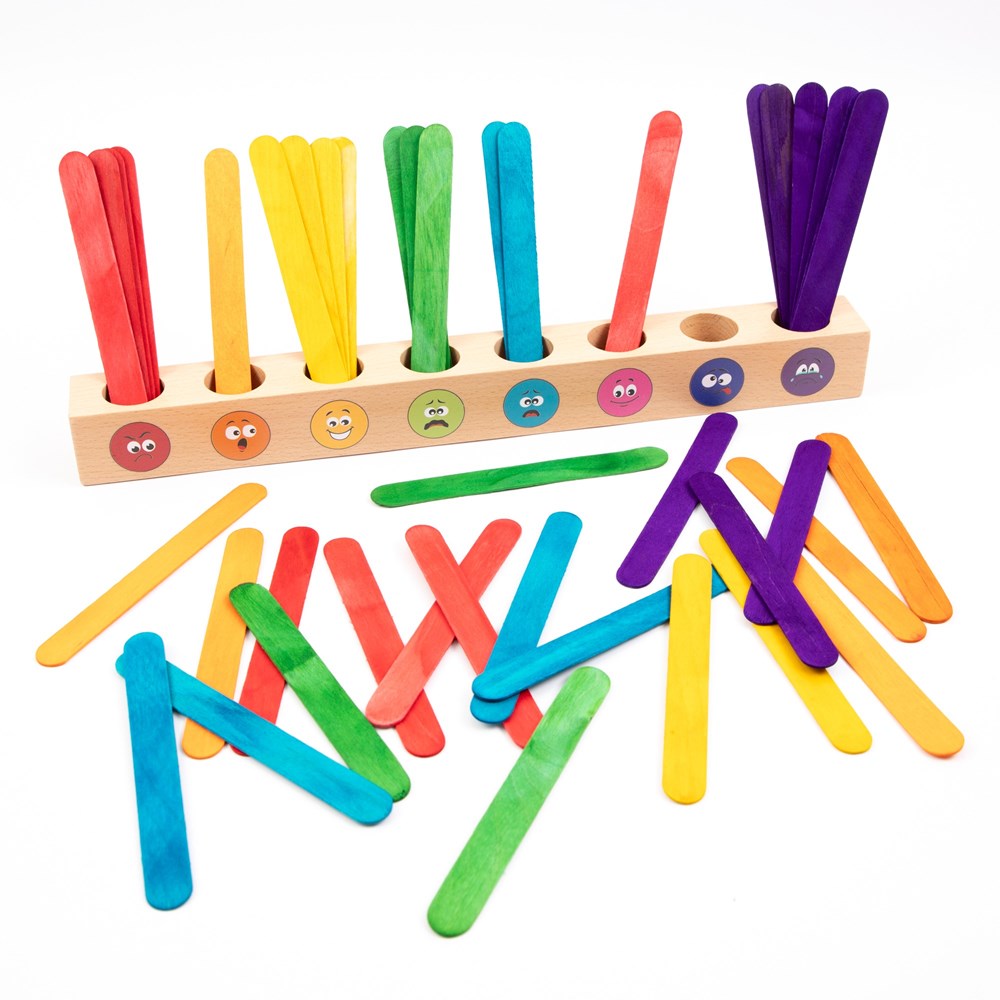 Wooden Emotion Pots Set