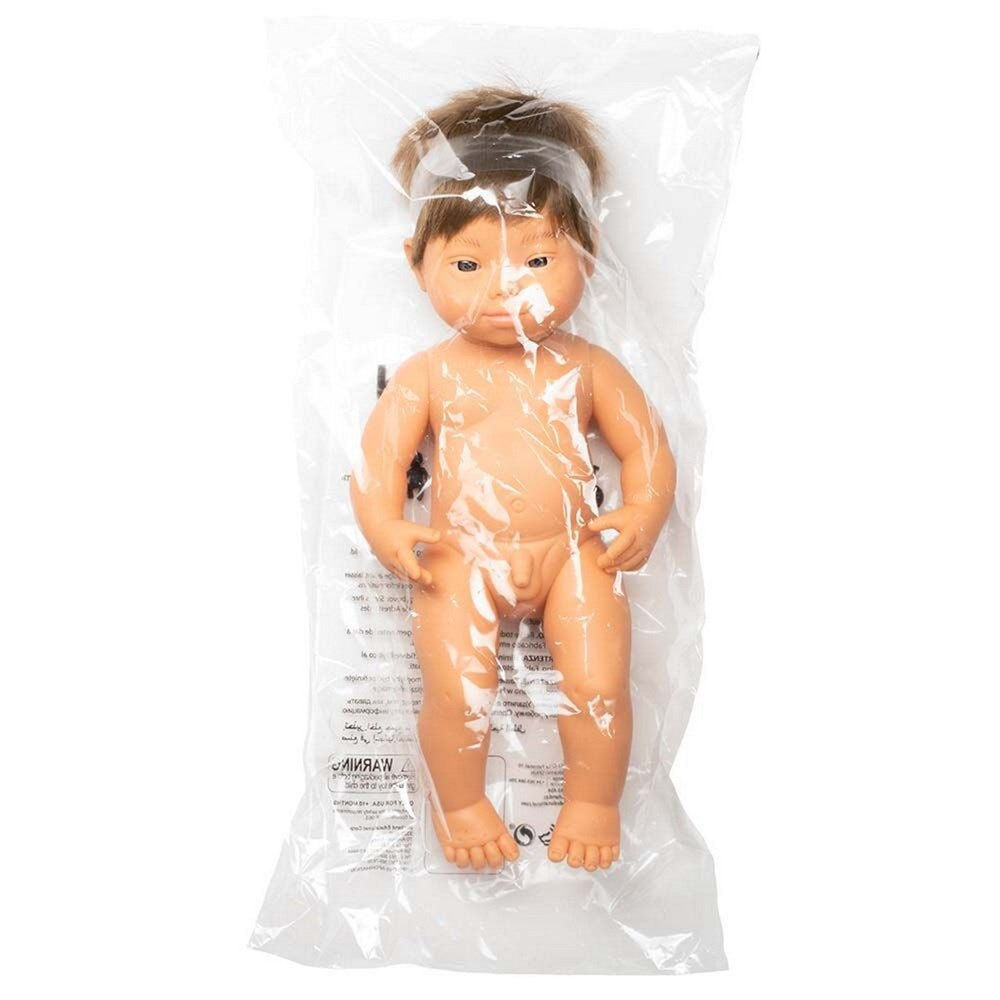 Baby Doll White Boy with Down Syndrome 38 cm