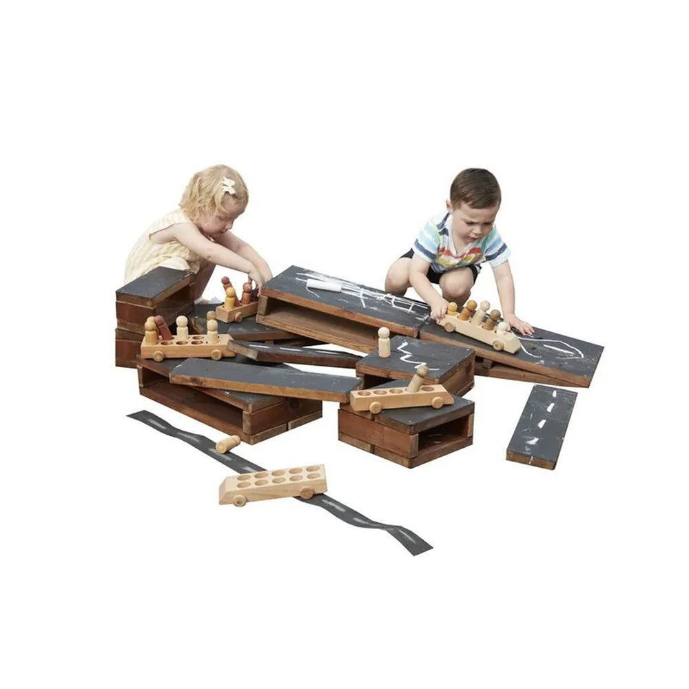 Cosy Chalkboard Hollow Blocks 11 Piece Set