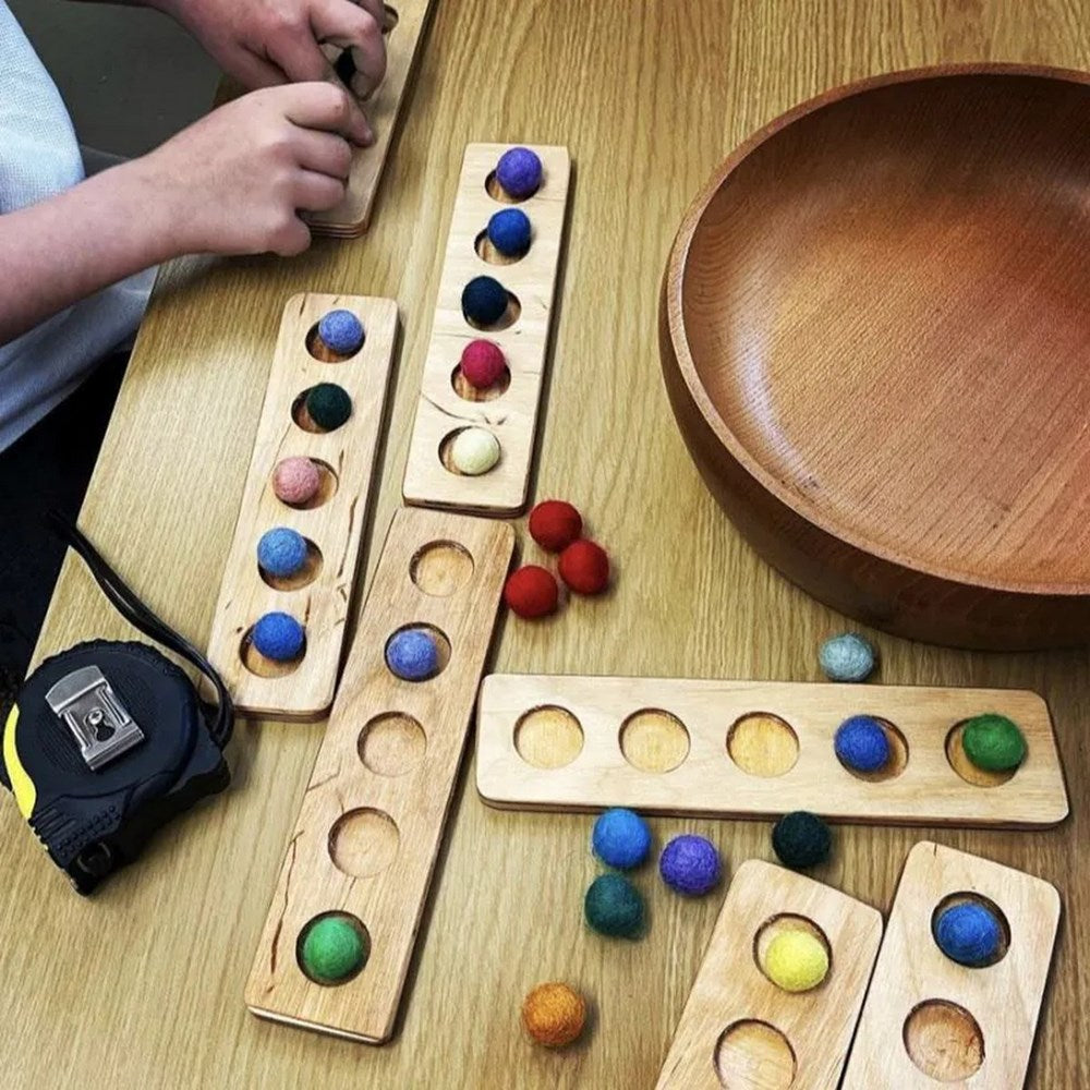 Felt Ball Five Frames - Set of 5