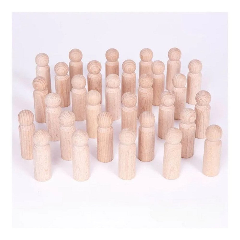 Cosy Plain Peg People Pack Of 30