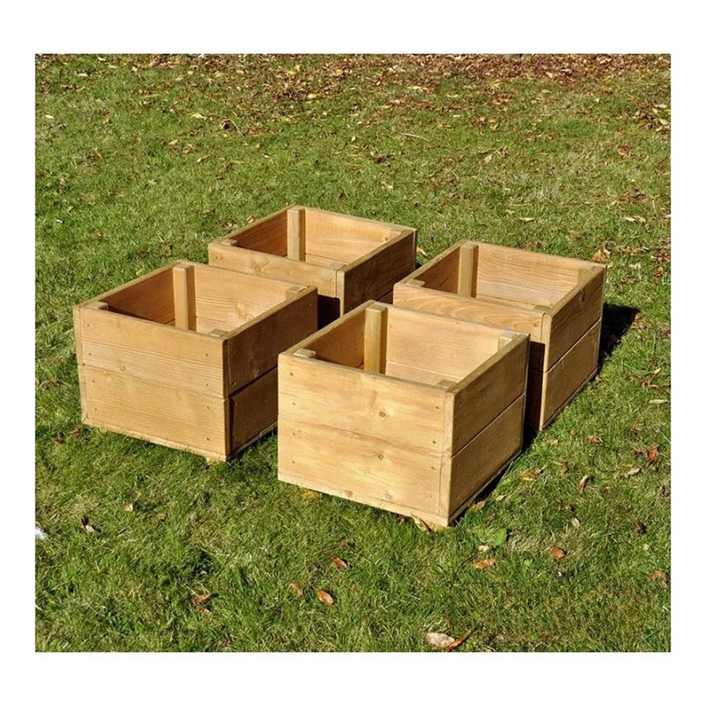 Cosy Small Square Planters Pack Of 4
