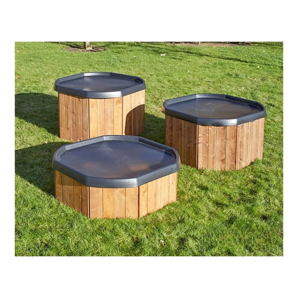 Cosy Tuff Play Tray Wooden Super Store Stands Set Of 3 (Stands Only)