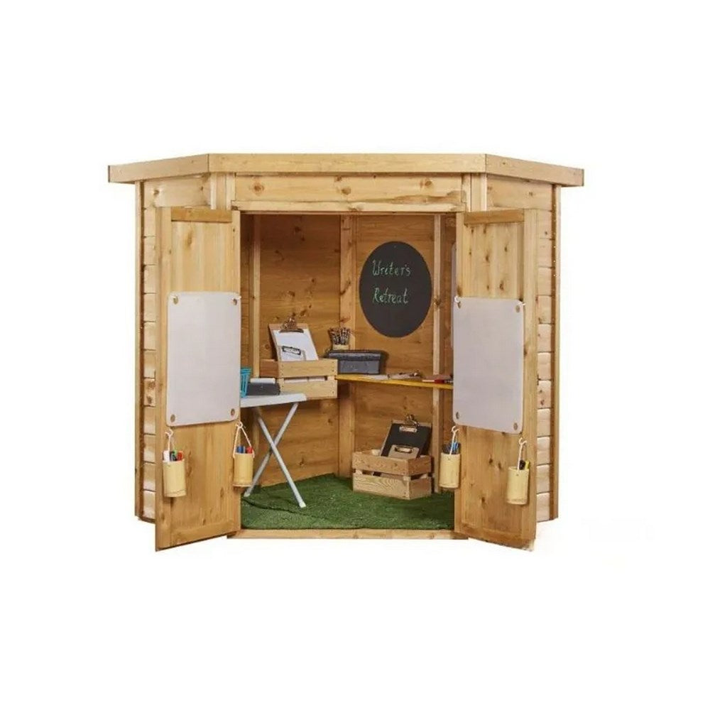 Cosy Writer Retreat Corner Shed