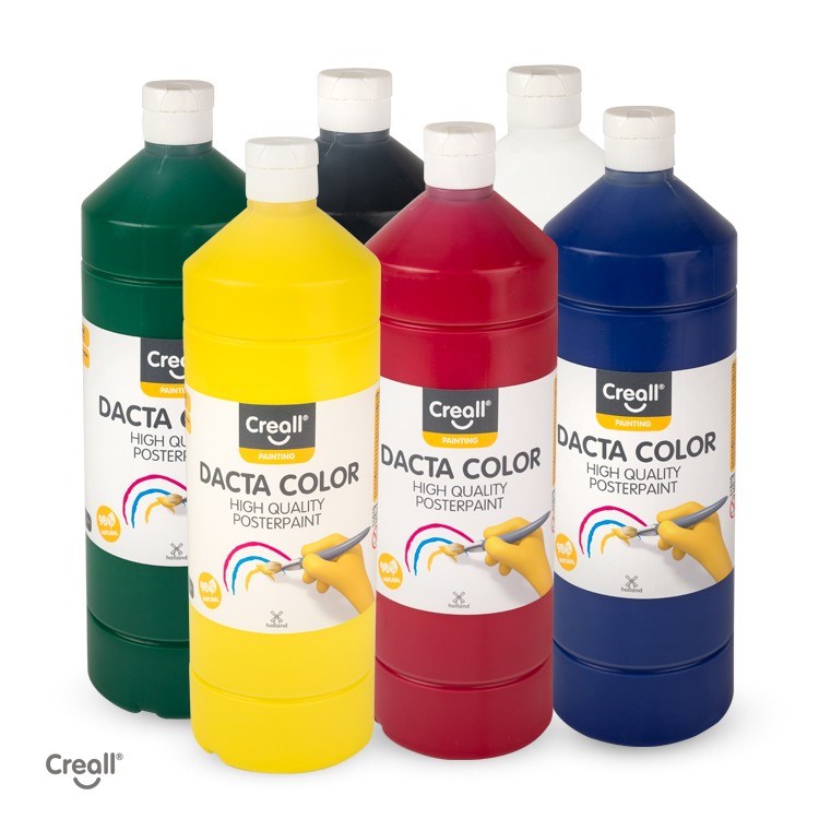 Creall 500ml Assorted Paints Set of 6