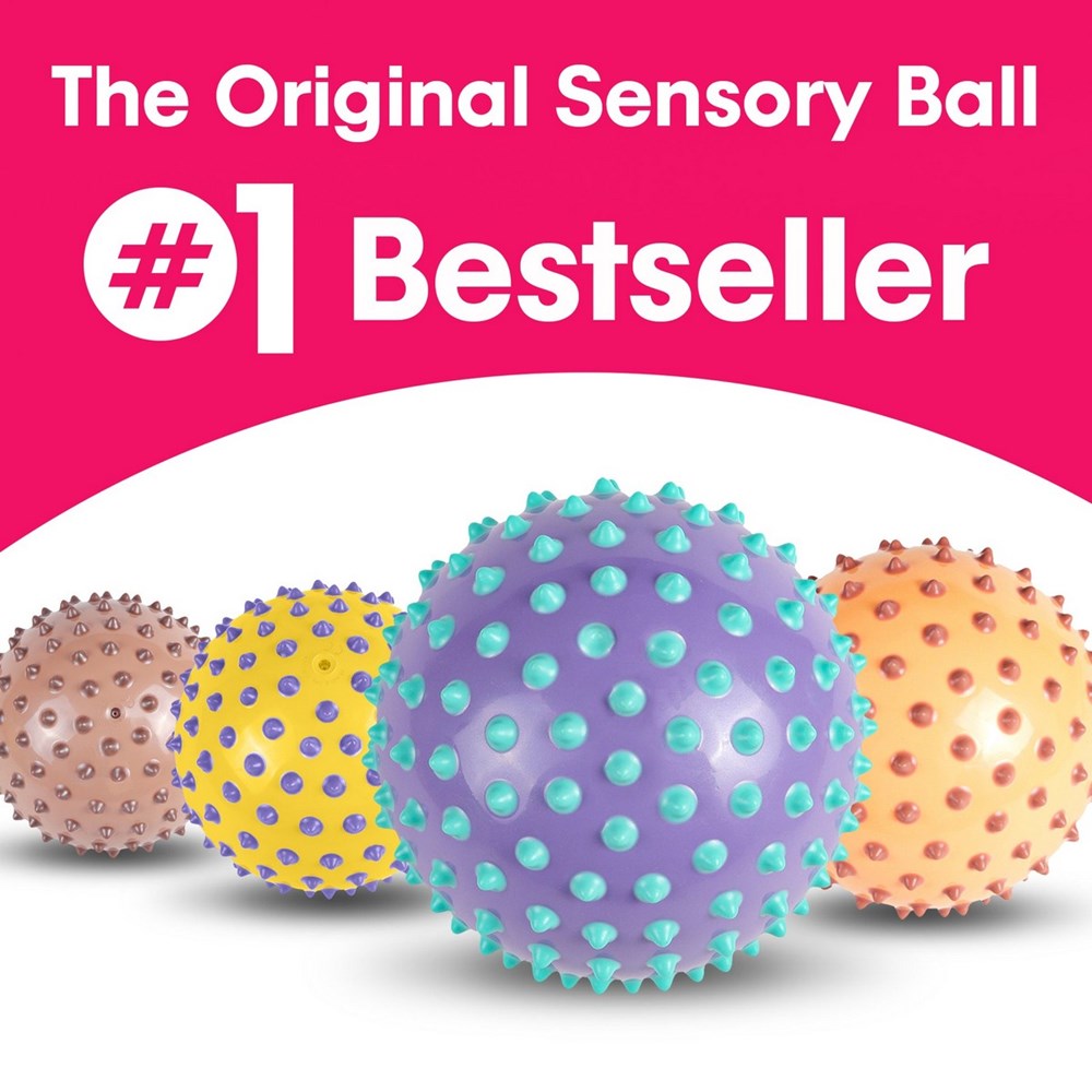 EduShape Tactile Sensory Ball - Purple/Light Blue
