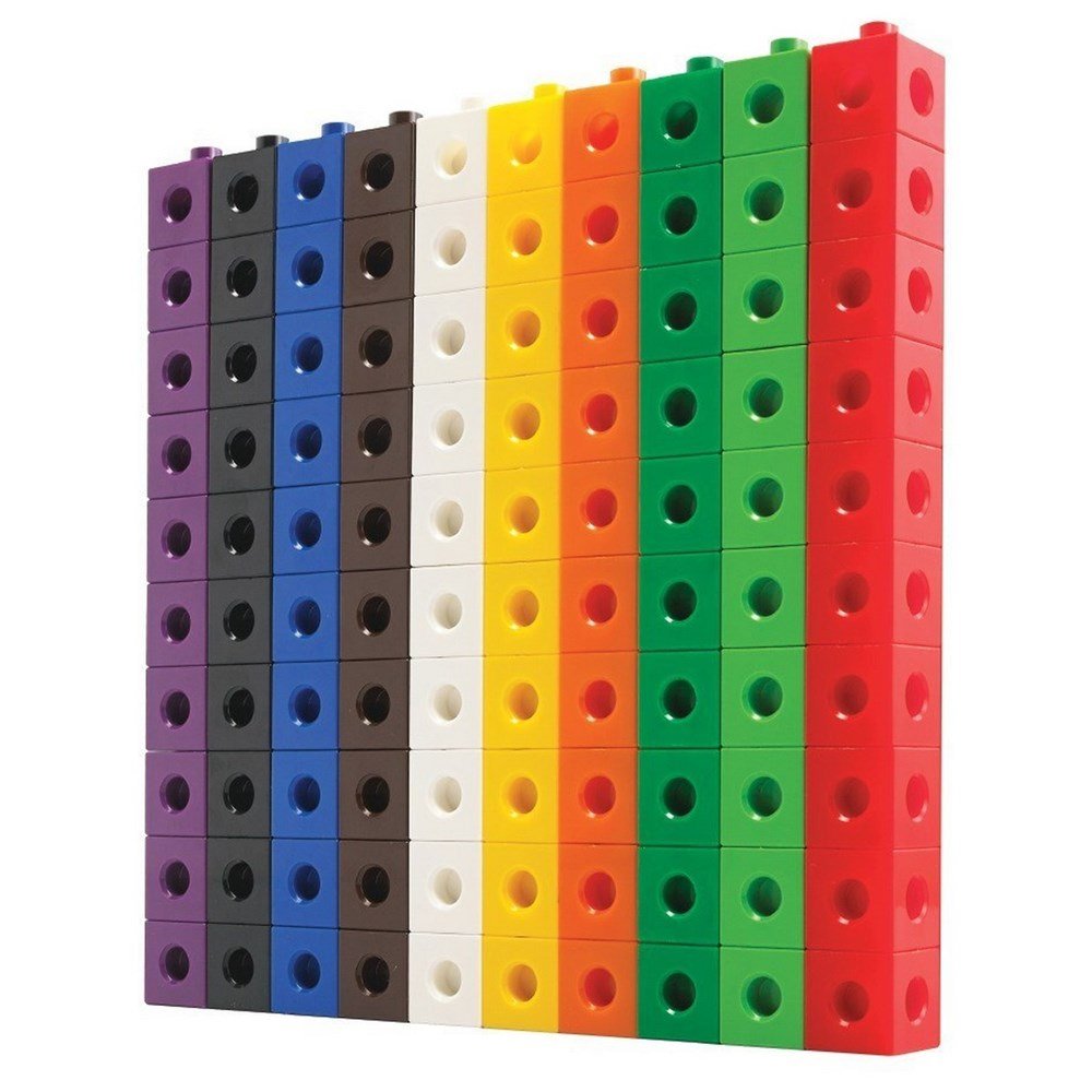 ABC Essentials Linking Cubes Set of 100 - ABC School Supplies