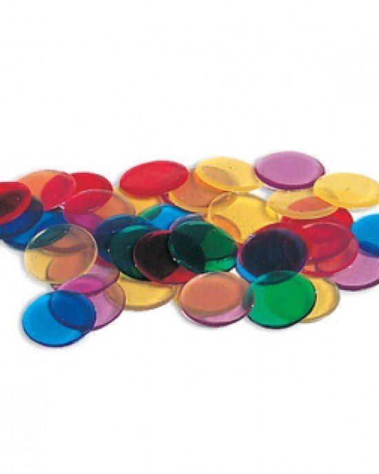 ABC Essentials Transparent Counters 19mm Pack of 2500 - ABC School Supplies