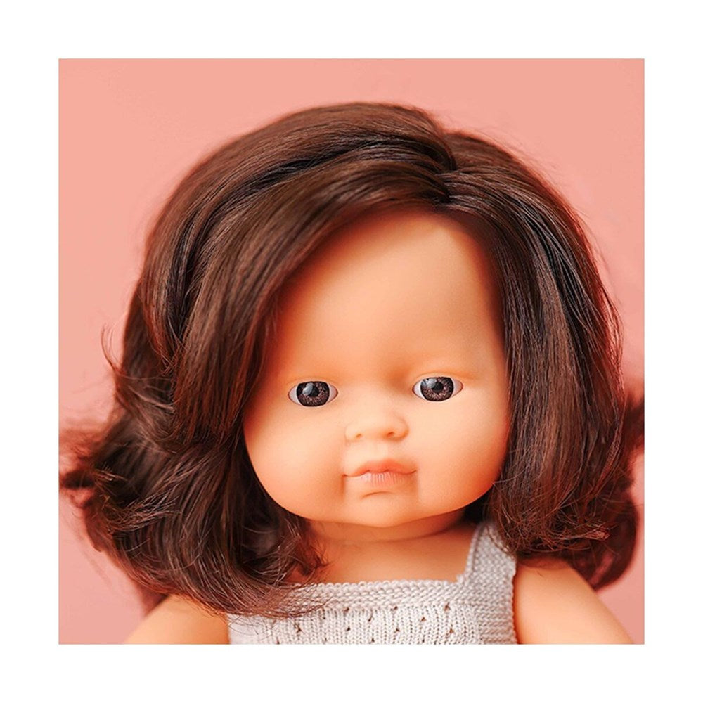 My Friends And Me Baby Doll Brown Hair Girl 38cm