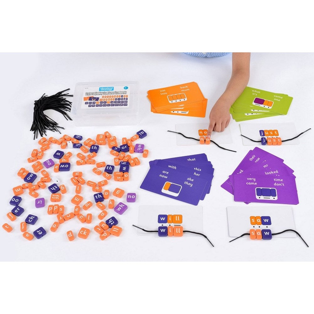 Systematic Phonics Threading Beads - High Frequency Words Set Phases 2-5