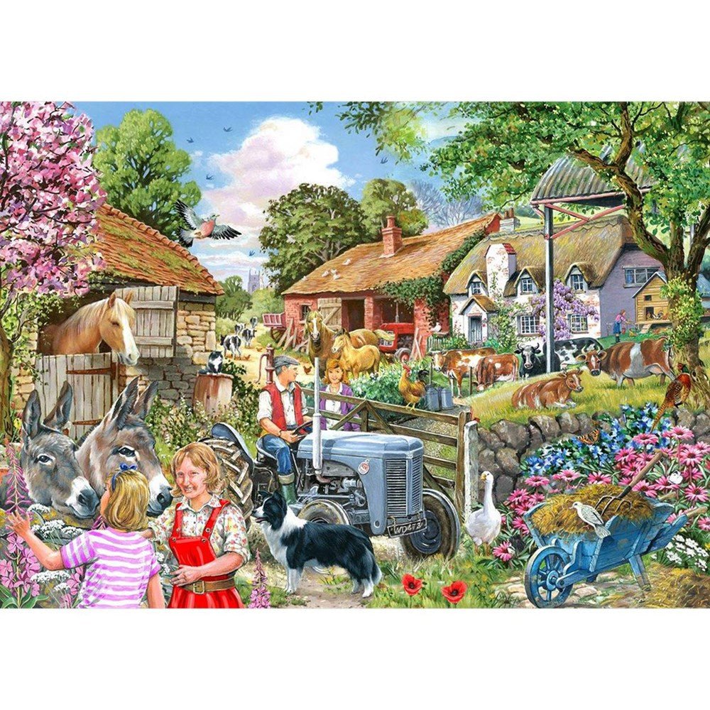At The Farm Gate - BIG 500 Piece Jigsaw Puzzle - ABC School Supplies