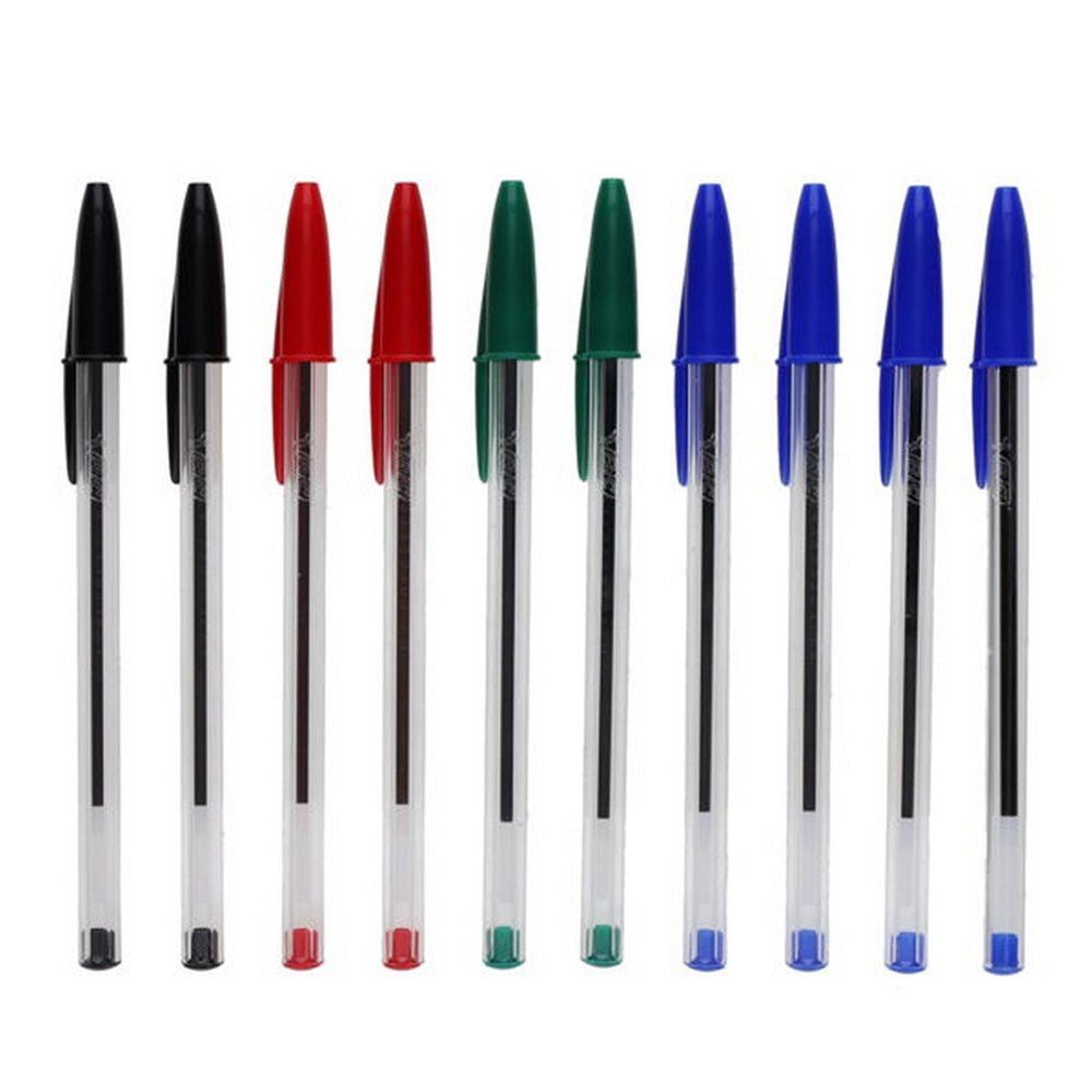 BIC Cristal Ballpoint Pens Pack of 10 - Assorted - ABC School Supplies