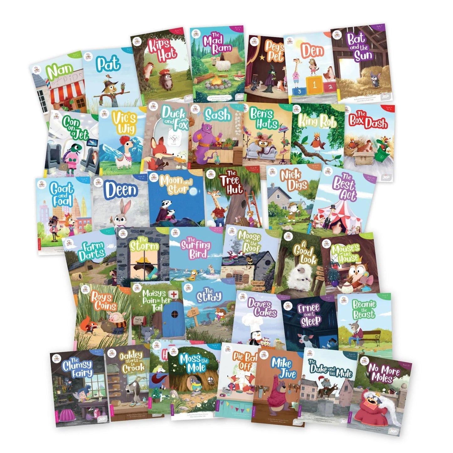 BiDee Phonics Decodable Readers Complete Kit Series 1 & 2 (50 Single Titles) + Big Book Bundle - ABC School Supplies