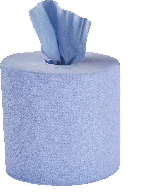 Blue Centrefeed Rolls 2Ply 165mm x 120 Metre - 6x Per Pack - ABC School Supplies