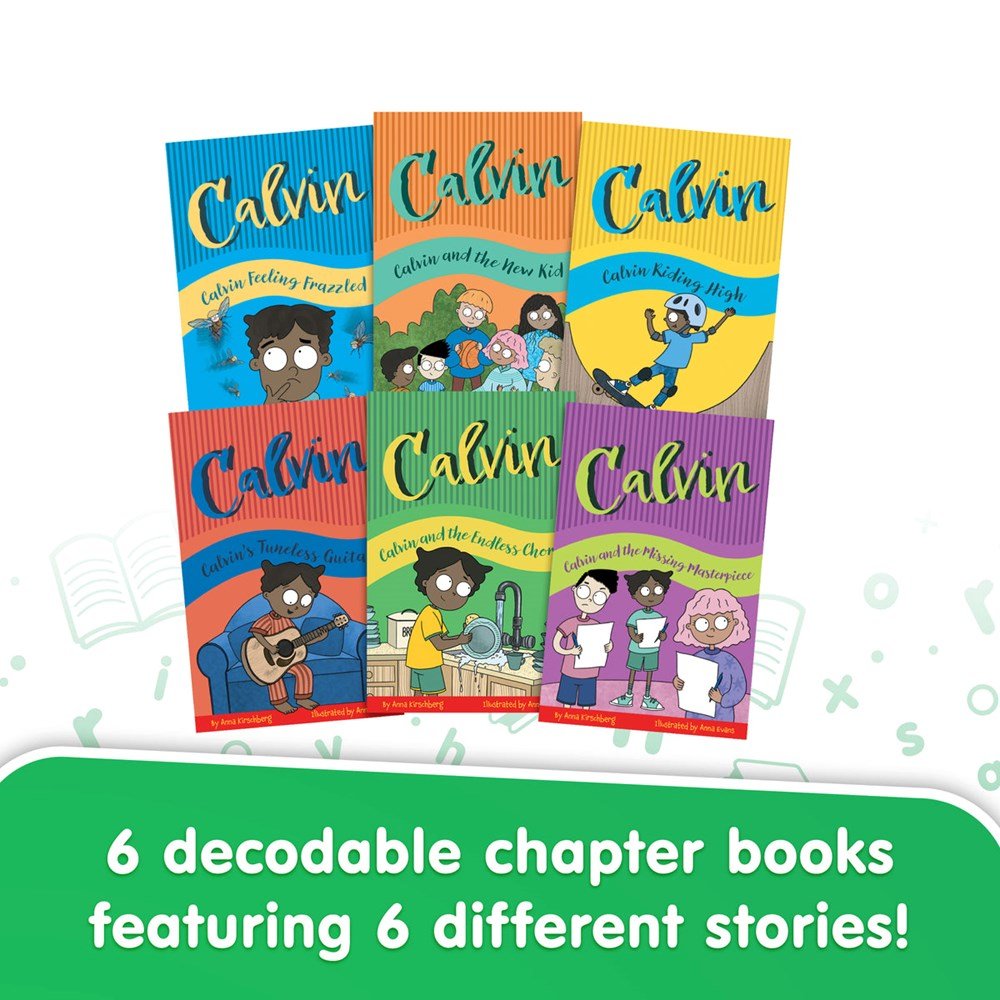 Calvin - Decodable Chapter Books - Box Set - Spelling (Phase 6) - ABC School Supplies