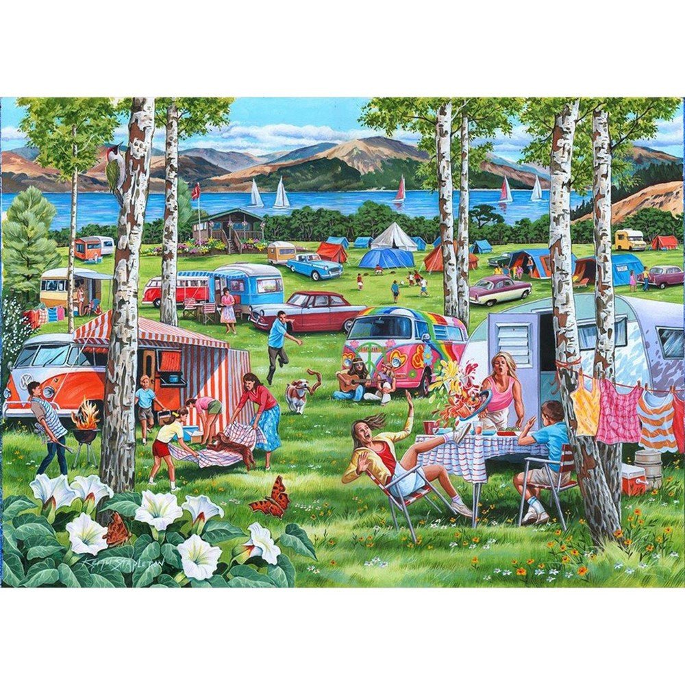 Camping Chaos - BIG 500 Piece Jigsaw Puzzle - ABC School Supplies