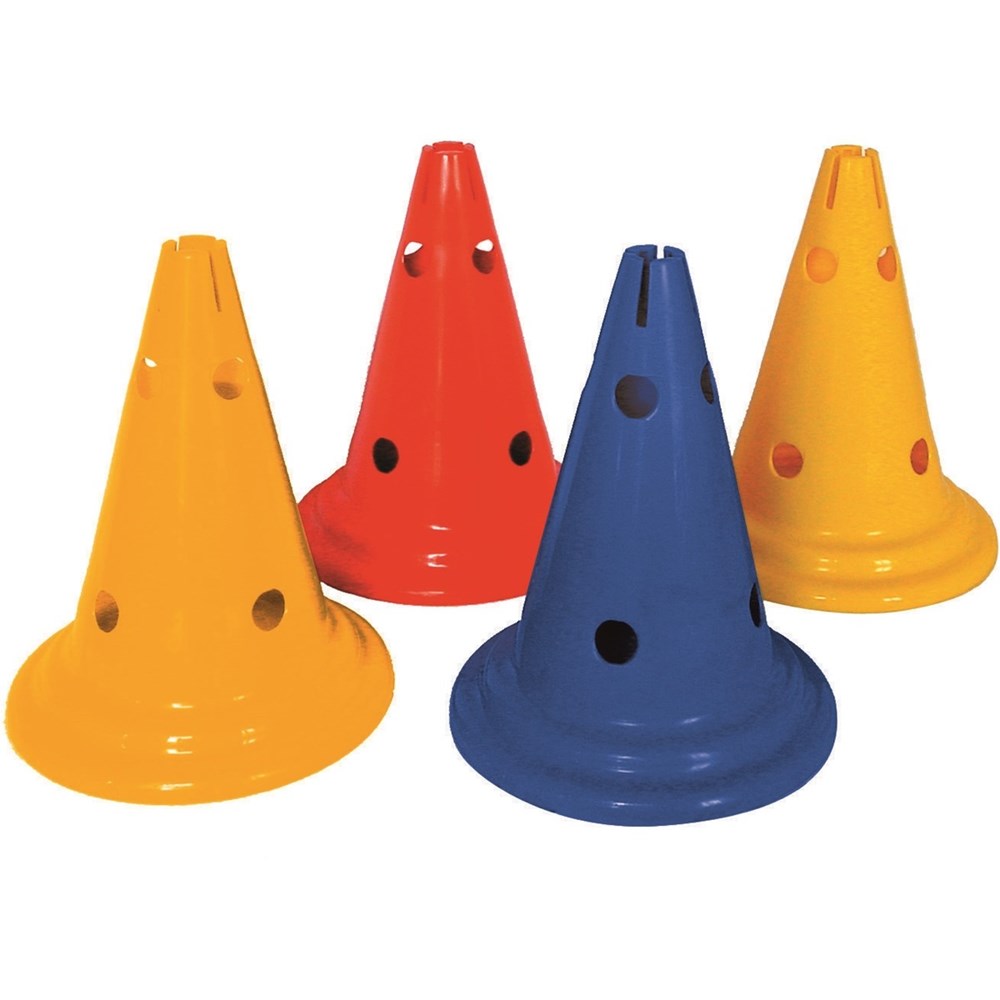 Spordas Cone With Holes 30 Cm 12 Holes Yellow