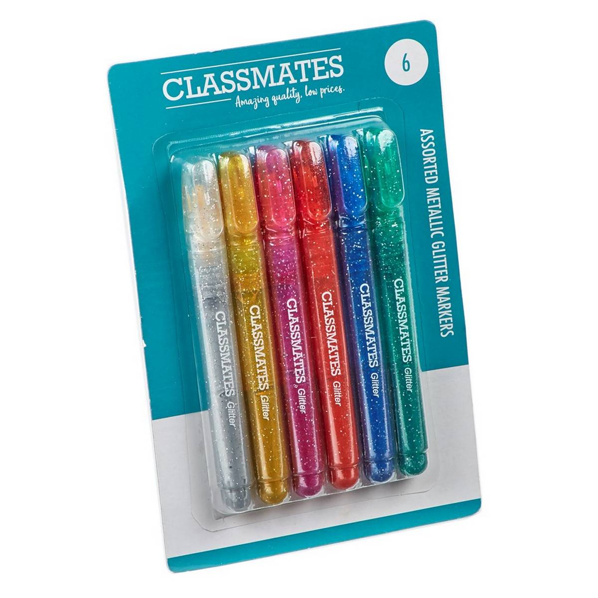 Classmates Metallic Glitter Markers - ABC School Supplies