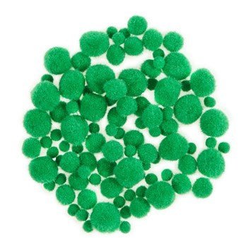 Classmates Mini Pompoms Green - ABC School Supplies