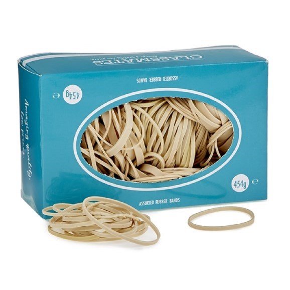 Classmates Rubber Bands - 76X1Mm - Pack Of 454G - ABC School Supplies