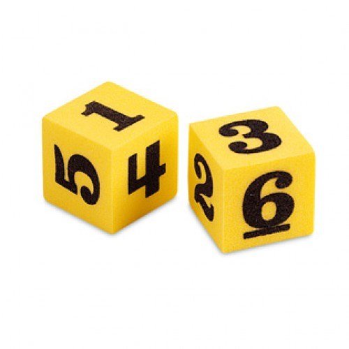 **Clever Kidz Large Soft Dice Pack Of 2 - ABC School Supplies