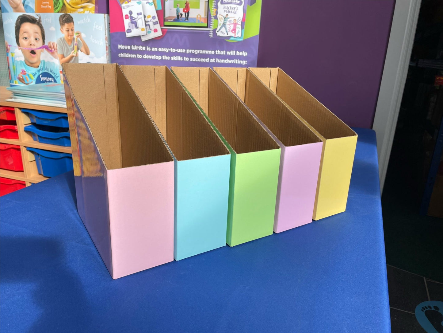Cleverco Magazine Box Pastel Colours Pack Of 5 - ABC School Supplies