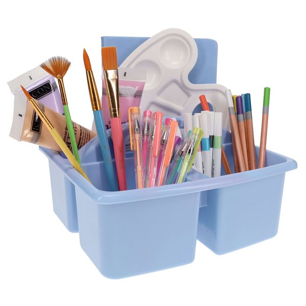 Cleverco Small Plastic Desktop Caddy Pastel Blue - ABC School Supplies