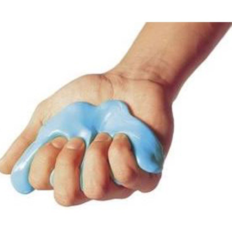 CleverCo Therapy Putty Firm Squeezable Non - Toxic, Hand Exercise 2oz - Blue (3 Pack) - ABC School Supplies
