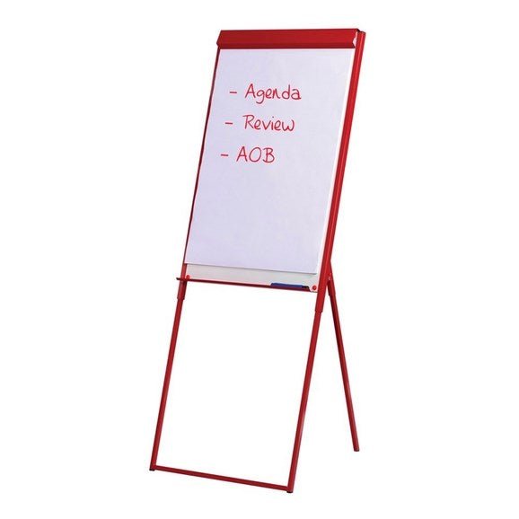 Clix Whiteboard Easel - 2Qty Red - ABC School Supplies